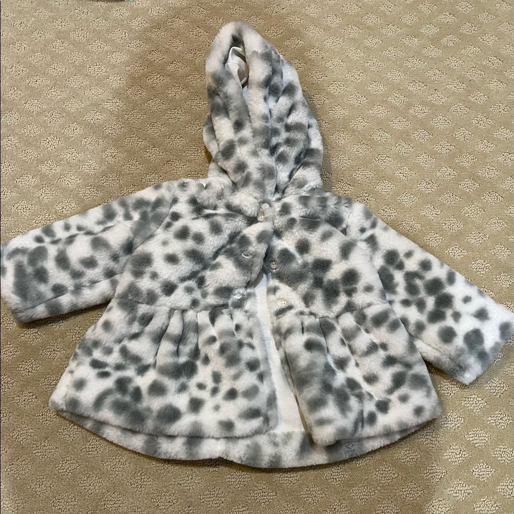 Infant faux fur jacket